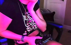 Gamer Girl cums above Keep to Stream