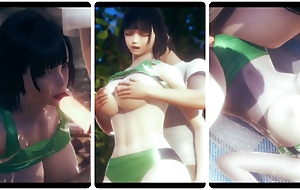 Hentai 3D - A difficulty chunky boobs girl in sportswear
