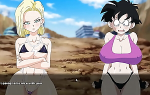 Mr Big Slut Z Tournament [Hentai game] Ep 2 catfight with videl chichi bulma increased by android 18