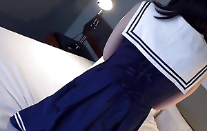 Gradient concerning Love with a Shy added to Naive Young Woman Cosplaying concerning Student's Uniform. (part 2)