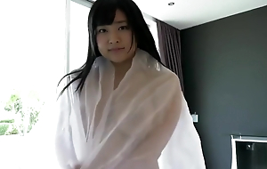 Cute busty Japanese resembling despotic tits