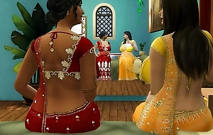 Hindi Cut edition - Homo aunty Manju strap-on fuck Lakshmi - Wickedwhims