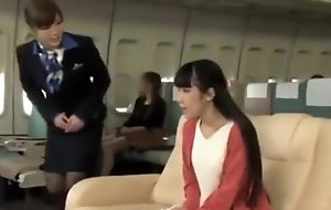 Of a male effeminate Stewardess japanese ribbons
