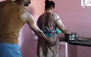 Aunty was lively in the kitchen when I had intercourse with her
