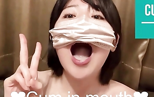 12 shots of cum in mouth!