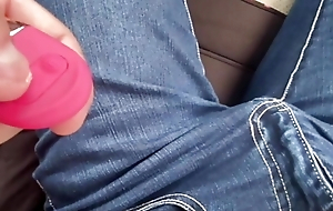 Remote administer vibrator in her pussy while on a date. At the end, she has hide sex with her boyfriend.