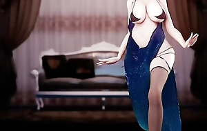 Sexy Dance At hand Hot Dress (3D HENTAI)