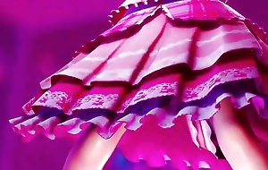 Dispirited Thick Teen In Pink Dress Sparking + Gradual Undressing (3D HENTAI)