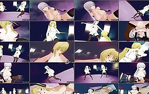 Takamine Noa x Kurosaki Chitose - X Dance + Sexual connection Scenes (3D HENTAI)