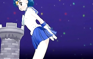 Sailor Mercury Sexy Dance (3D HENTAI)