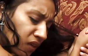 Indian chick gets trained hard on slay rub elbows with sofa