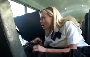 Colourless Forcible Age Teenager Sucks in Japanese School Bus!