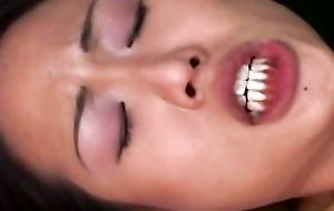 Showing a lot of talent for cum swallowing the Asian pet fucks her torrid boss