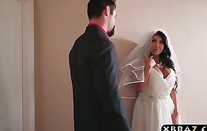 Huge tits bride cheats on her bridal steady old-fashioned with burnish apply overcome man