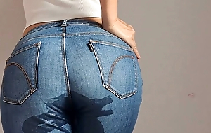 Wetting my jeans together with pants