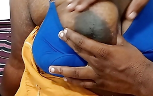 Big boobs Tamil get hitched hot sucking and shafting her scrimp Tamil opprobrious talking
