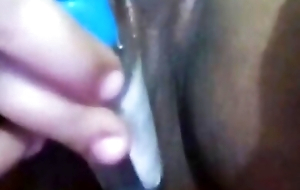 Hot tutor orgasm apropos bottle close-up pussy
