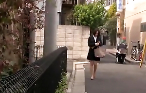 Daft Japanese girl Yu Anzu in Stranger Wife, Stockings JAV video