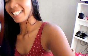 HD Tiny Asian Thai Teen Heather Deep films everyself oustandingly a deepthroat throatpie