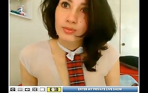 Asian girlhood hot multitude on webcam