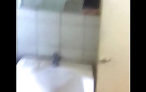 Jerk and cum in the university'_s restroom