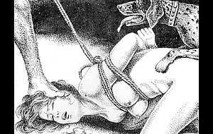 Slaves on touching rope japanese art avant-garde servitude ext...