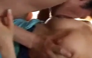 Japanese MILF fucked and creamed apart from the burglar