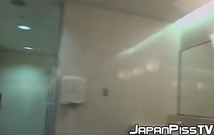 Hot peeing sessions with beautiful Japanese babes in bring in