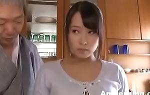 Japanese father screwing her daughter from back like slave - AmJerking.com
