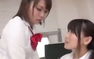 Asian Schoolgirl Seduces Lesbian Science Omnibus nearby Feet