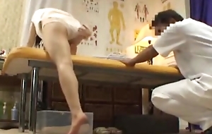 Asian chick falls earn sex through massage.