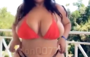 Hot sexy big boobs and ass strip rag