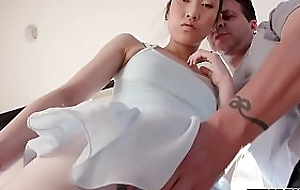 Tight dense added to charming Asian ballerina Eva Yi wants to fullfill say no to sexual desires so she put aside his sex-crazed trainer locate down say no to tight slit by a meaty cock.