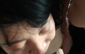 Two Asian Mature Moms in Competition For Sucking Young Cock