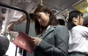 Asian Schoolgirl Seduces Teacher on Public Bus