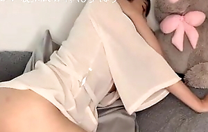 Young Asian in erotic chat: pov and vibrator in the vagina