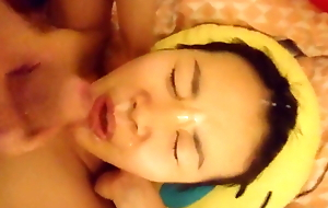 Asian cumshot facial of the day