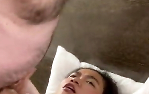 she fingers her pussy while he suck her cock for cum