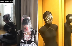 Xiaomeng Maid and Zentai Bagged Incontinence