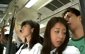 japanese schoolgirl turtle-dove maltreated bus
