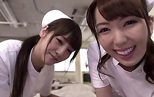 Yui Hatano with Rei Miziuna Trinity nurses