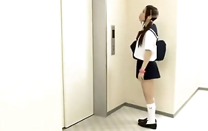 JAPANESE SCHOOLGIRL TRAPPED IN AN ELEVATOR GANGBANG