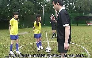 Subtitled ENF CMNF Japanese nudist soccer drilling lark HD