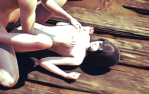 Attack Exposed to Titans Hentai - Mikasa boobjob and gets fucked for ages c in depth playing with her tits - Manga Anime Japanese Oriental Game Porn
