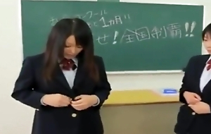 japanese schoolgirl strip with respect to classroom