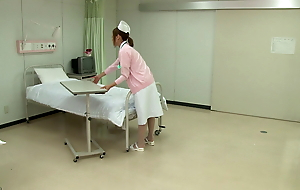 Japanese nurse creampied at sanatorium bed!