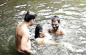 DIRTY BIG BOOBS BHABI BATH Nearly POND WITH  HANDSOME DEBORJI (OUTDOOR)