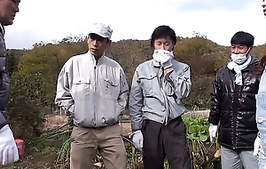 Young Japanese Farmer's Business Trip Overage in Sex with Ancient Farmer. Brutal Japanese Sex