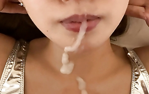 Japanese girl getting a facial